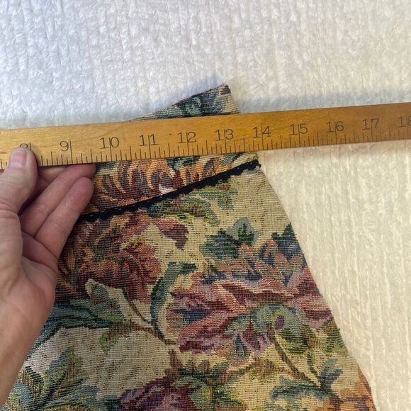 Free People Multicolor Tapestry Floral A-Line Mini LIned Skirt Size 4 - Picture 8 of 9
